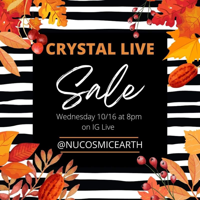 Crystal Live Sale - NEW CRYSTALS