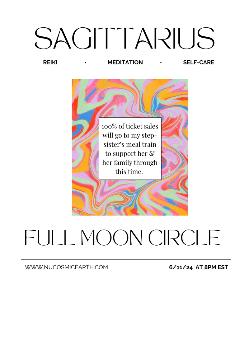 Sagittarius Full Moon - 100% Sales will be Donated to my Step Sister's Meal Train to support her & her family.