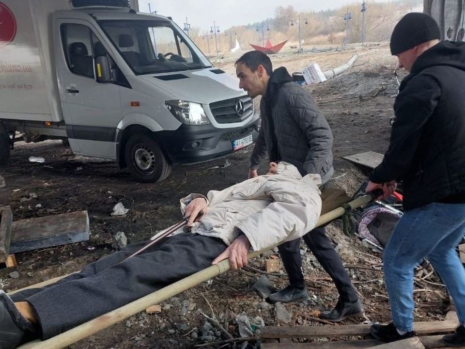 Transporting cancer patient