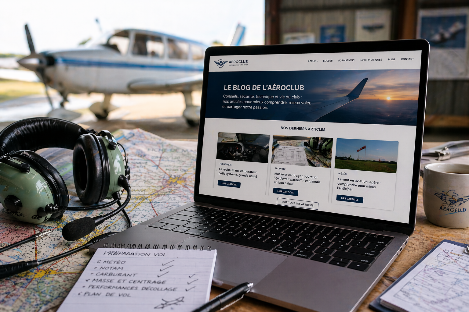 Nouveau sur notre site : le blog de l’aéroclub prend son envol