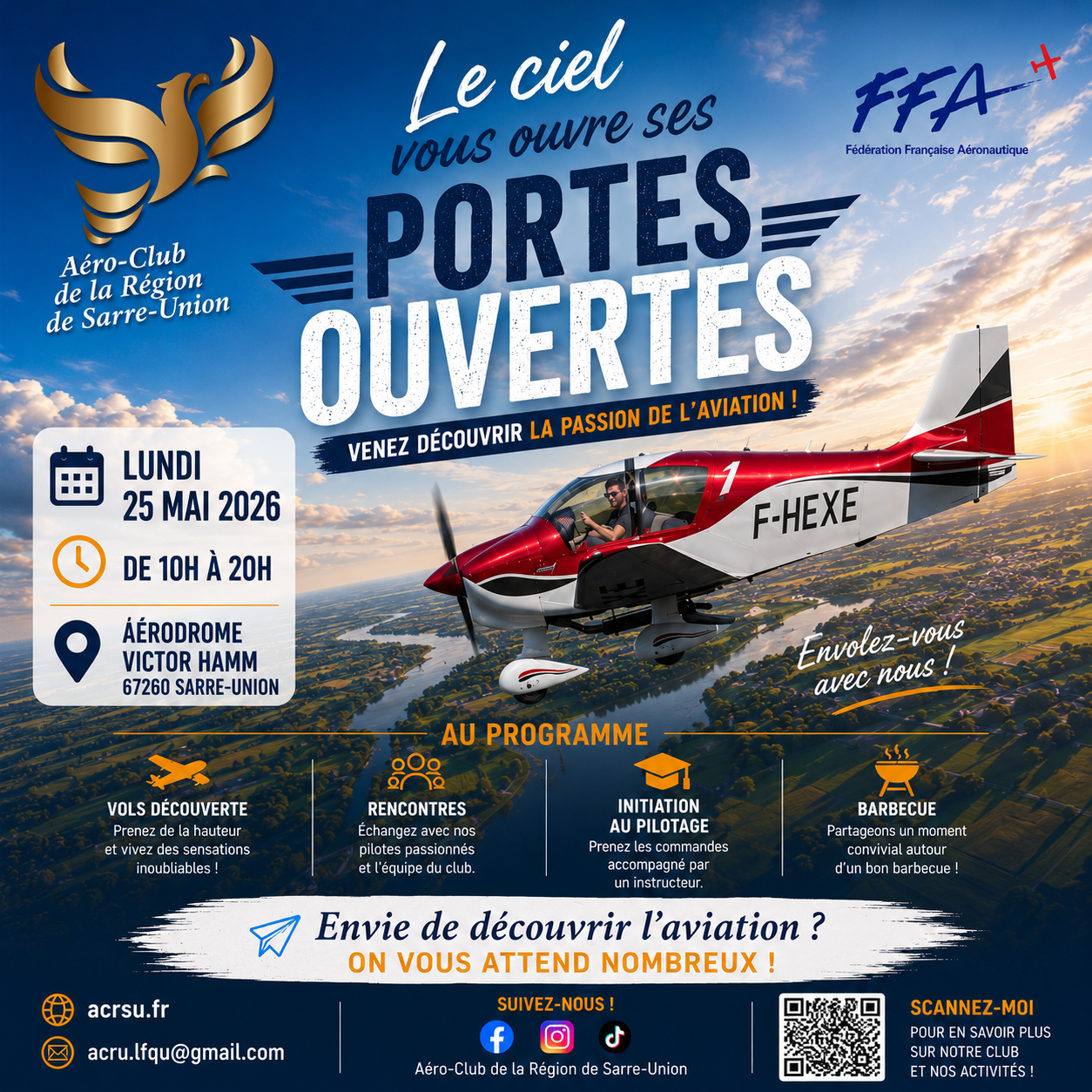 Et si, le 25 mai, vous veniez voir le ciel de plus près ? ✈️