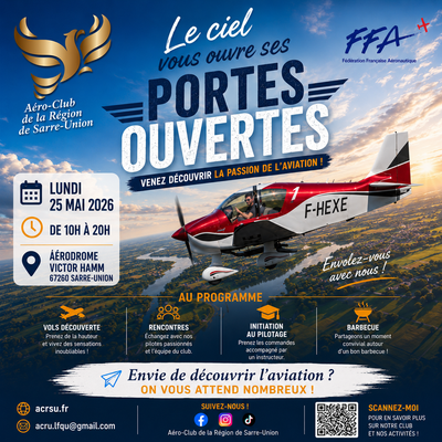 Et si, le 25 mai, vous veniez voir le ciel de plus près ? ✈️