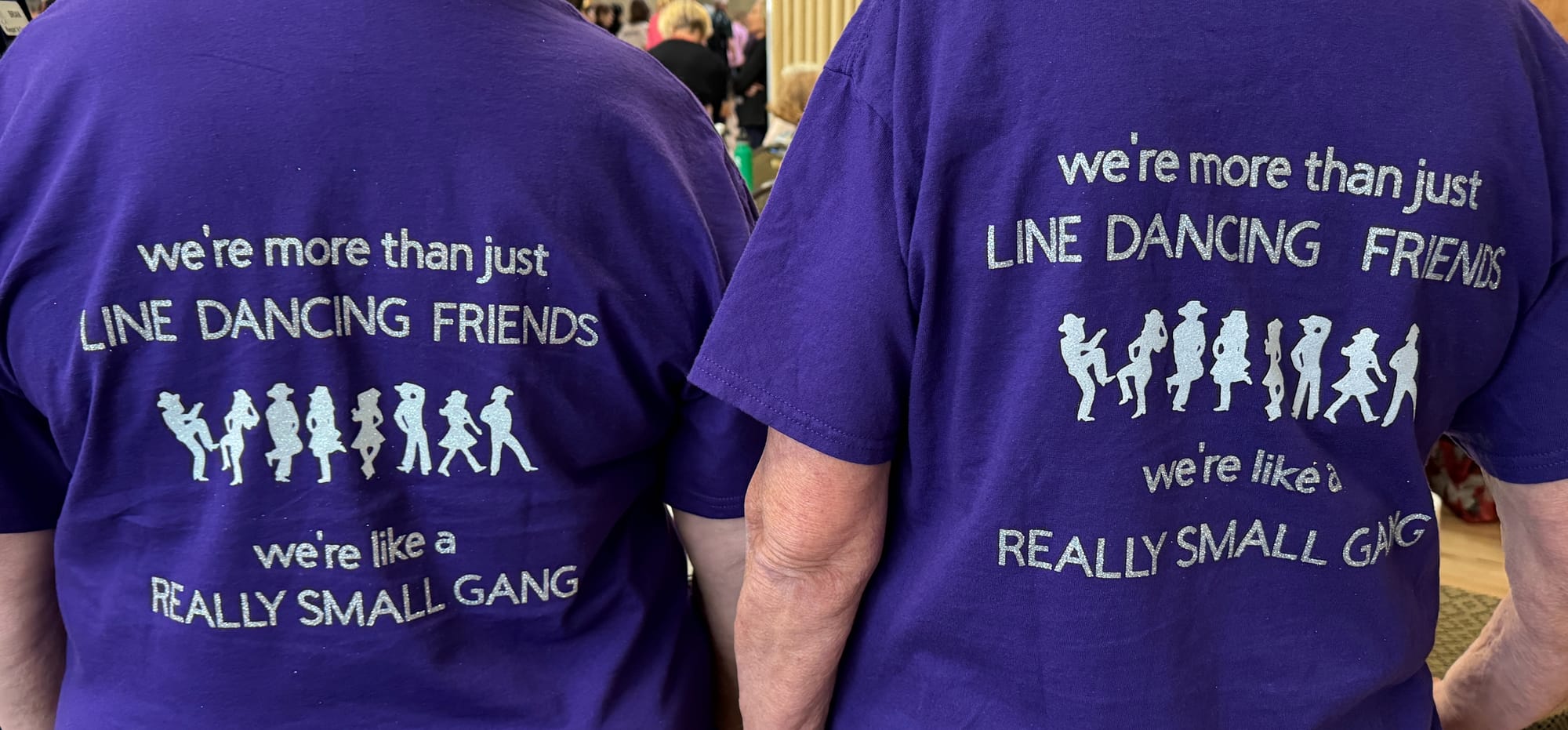 Back of our matching shirts