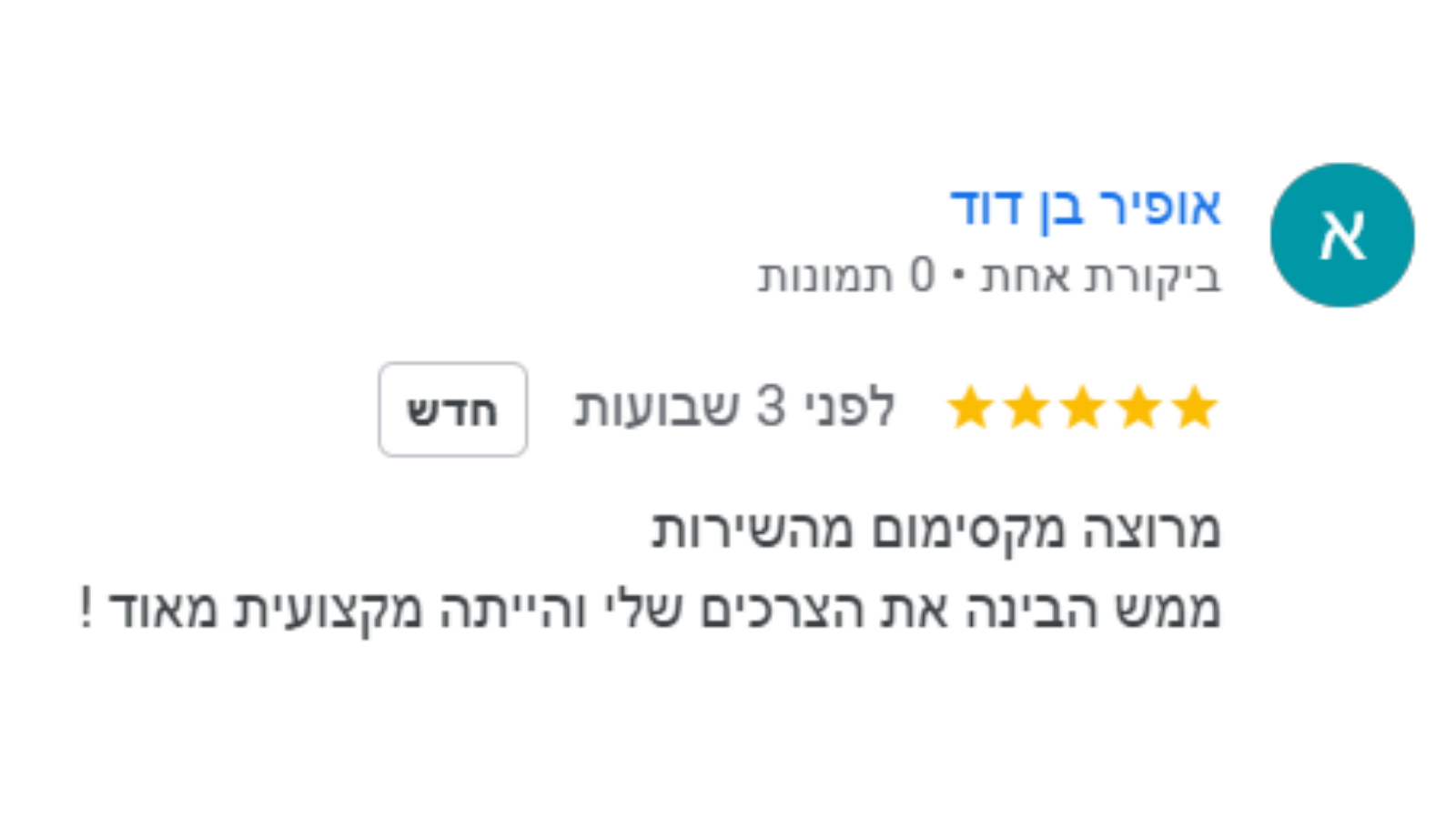 אופיר - מיזוג אוויר