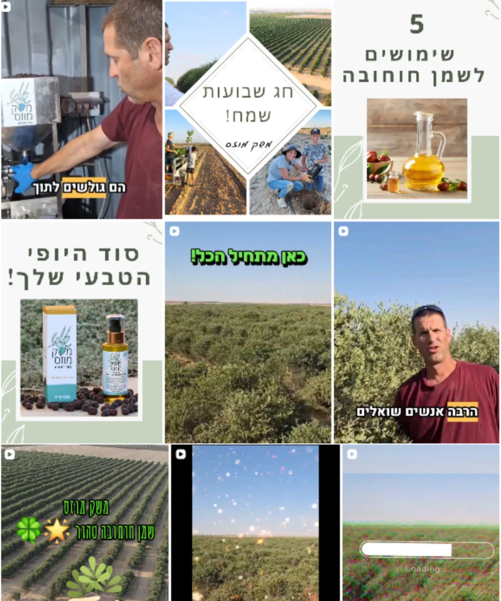 מוצרים קוסמטיים ושמני טיפוח