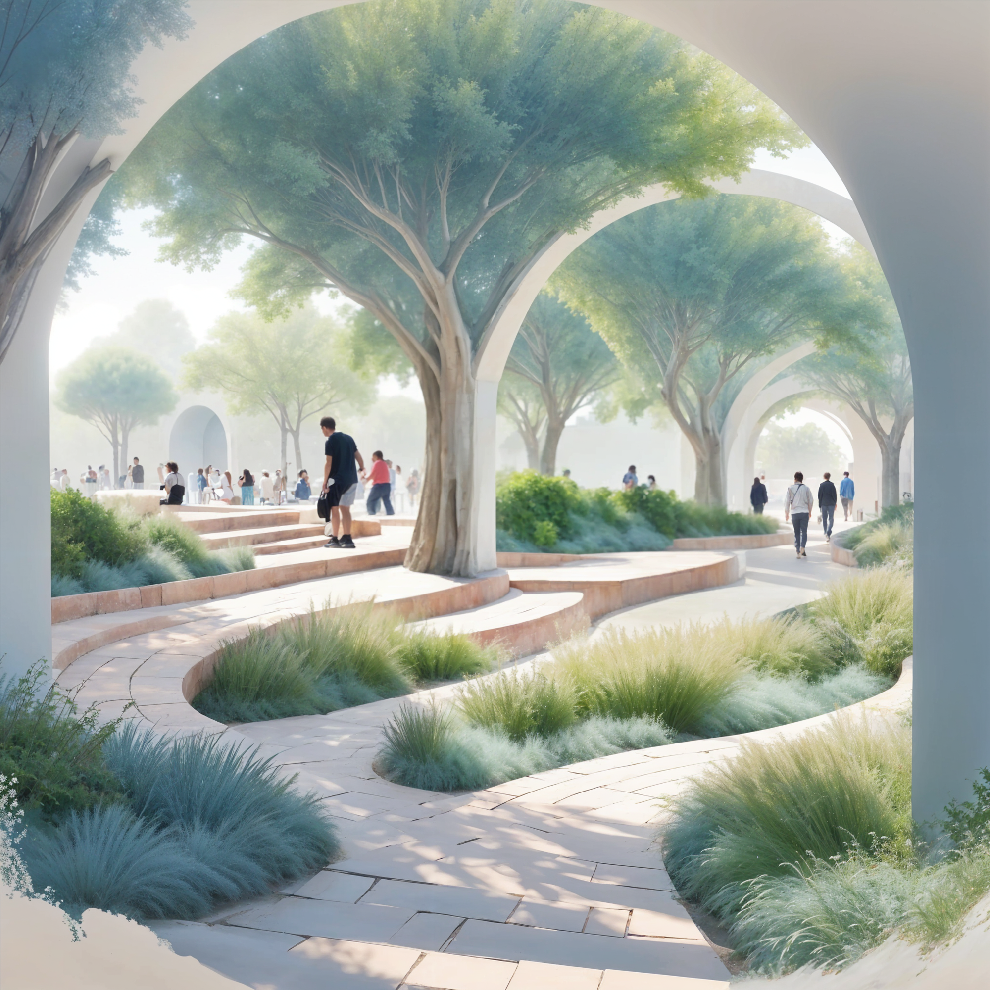 AI LANDSCAPE COMPOSITIONS No 4