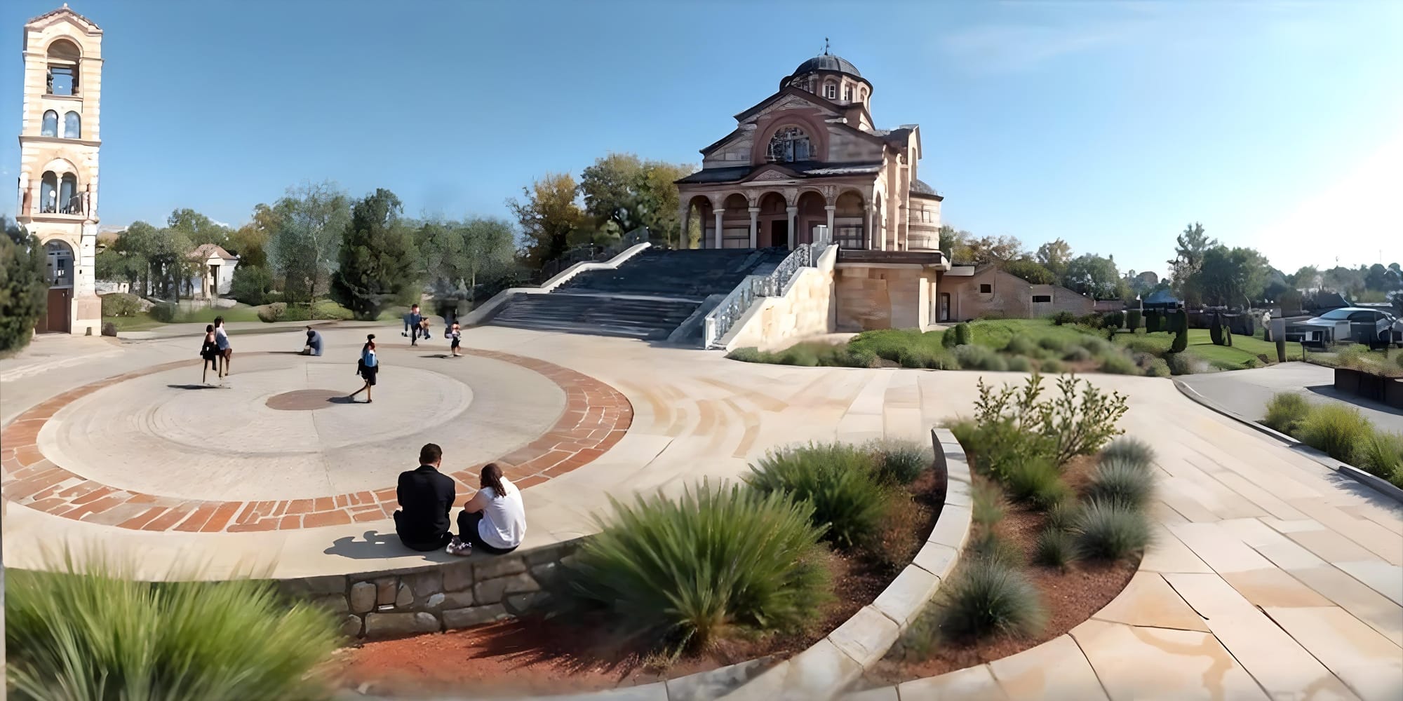 Концептуални пејзажни дизајн за простор испред цркве Св. Василија у Нишу, Србија /// Conceptual landscape design for open space in front of the entrance to the Church of St. Vasilije, Nis, Serbia