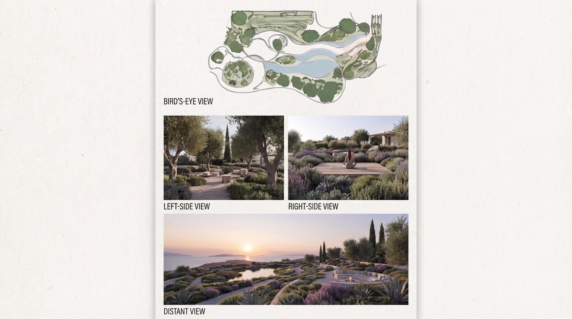 Cycladic Villa Landscape Design, Greece