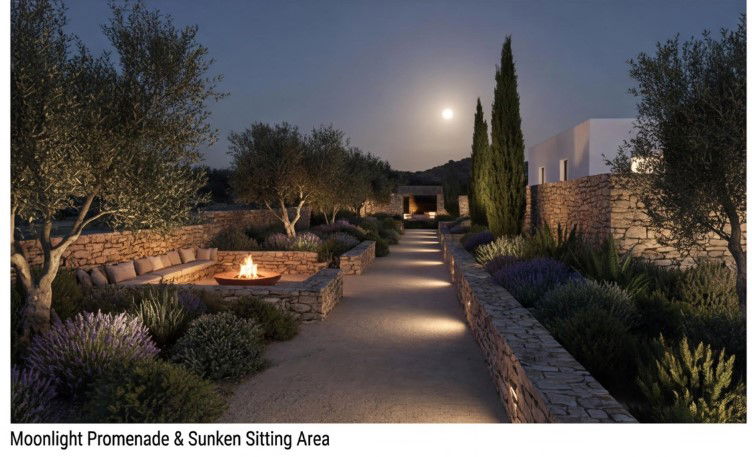 Cycladic Villa Landscape Design, Greece