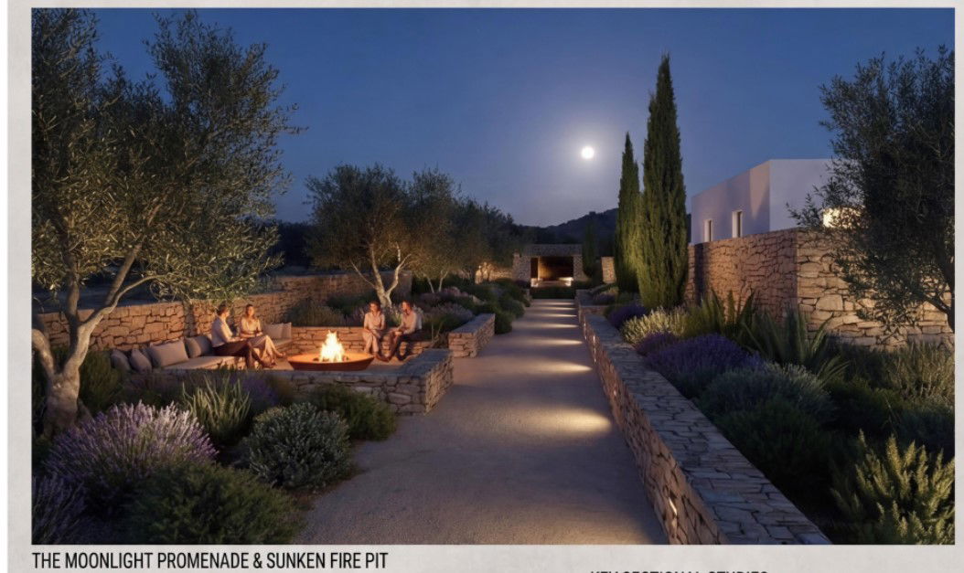 Cycladic Villa Landscape Design, Greece