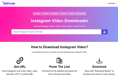 Seeinsta.com Instagram Download image