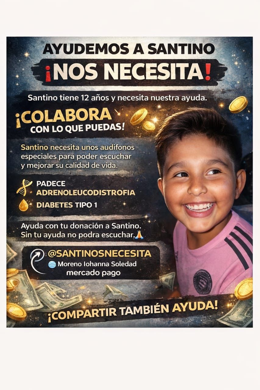 🔊 ¡Santino nos necesita!