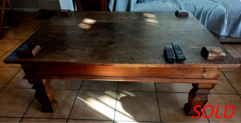 Large Malaysian Teak Coffee Table