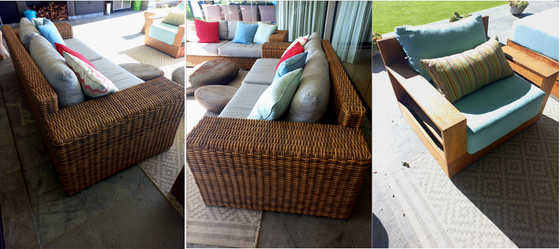 Rattan & Wood Patio Suite