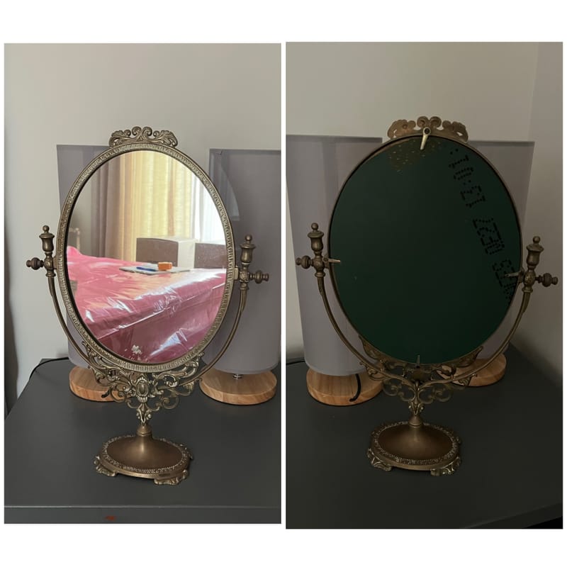 Antique Bronze Mirror
