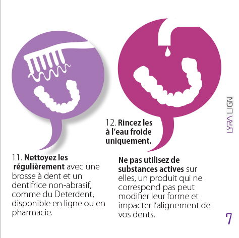 הוראות לשימוש בפלטה לשיניים