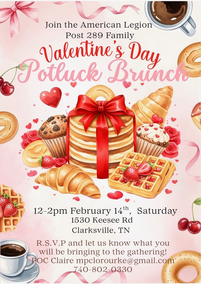 Valentine's Day Potluck Brunch
