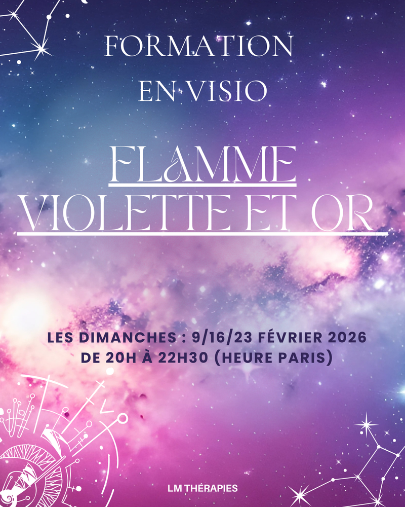 Formation en visio - Flamme violette et or