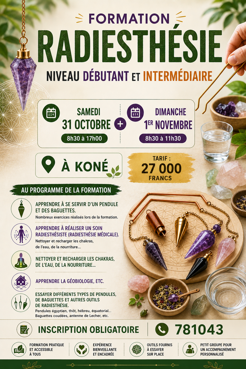 Formation radiesthésie