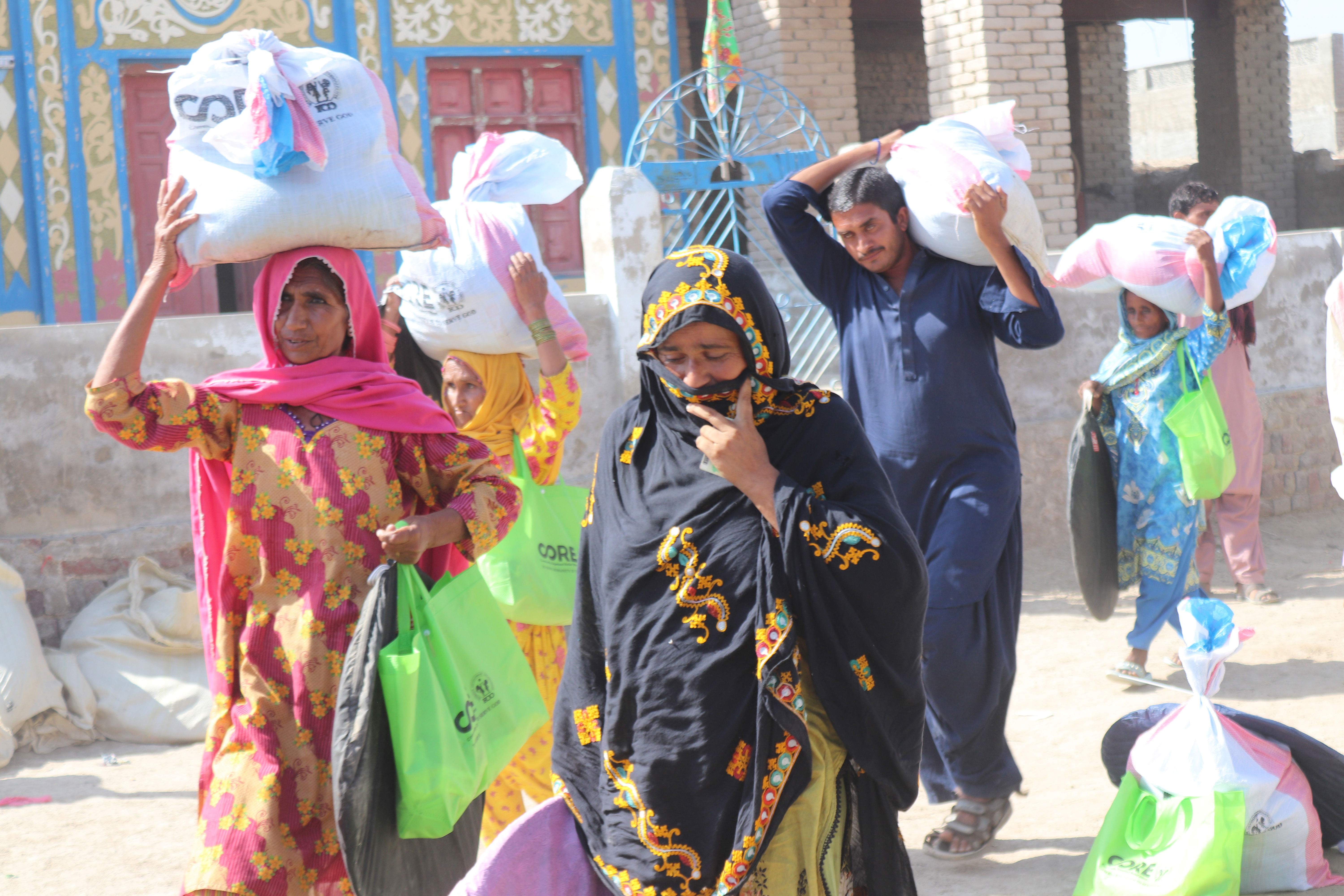 Families Getting Ration