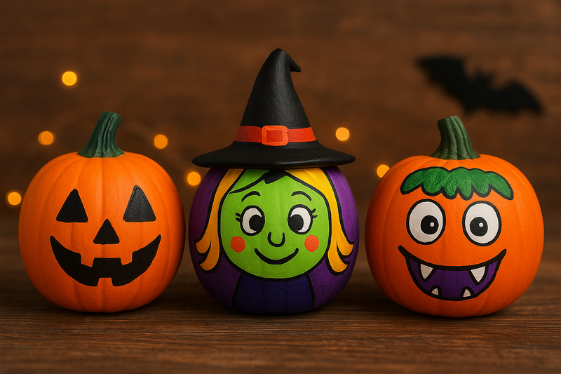 Atelier de pictat dovleci de Halloween