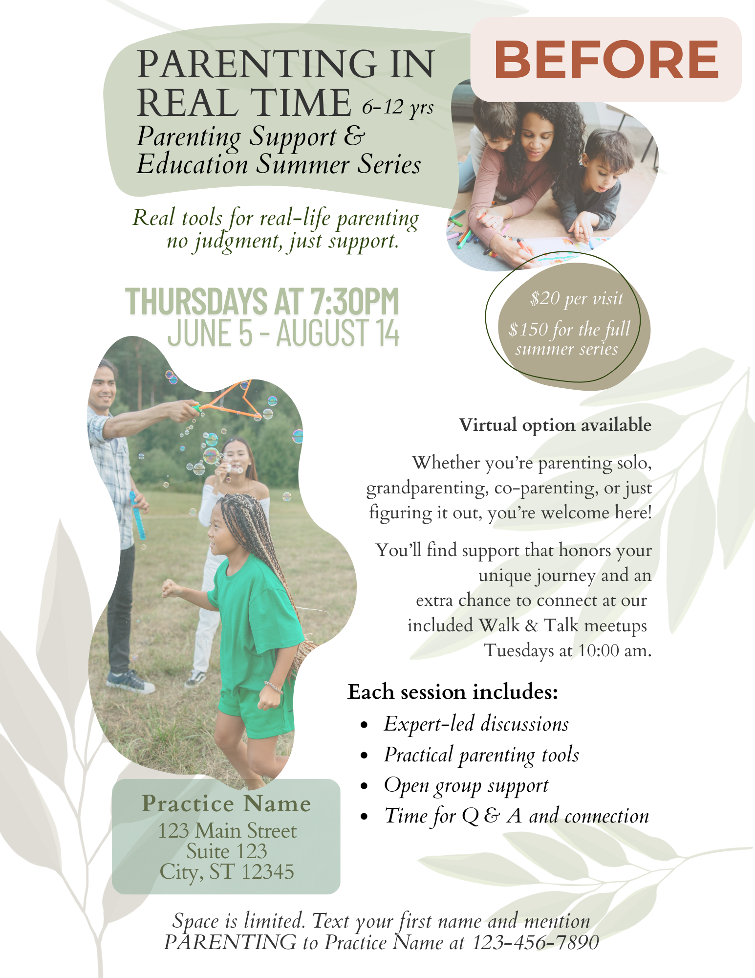 Workshop Flyer Redesign (Before)