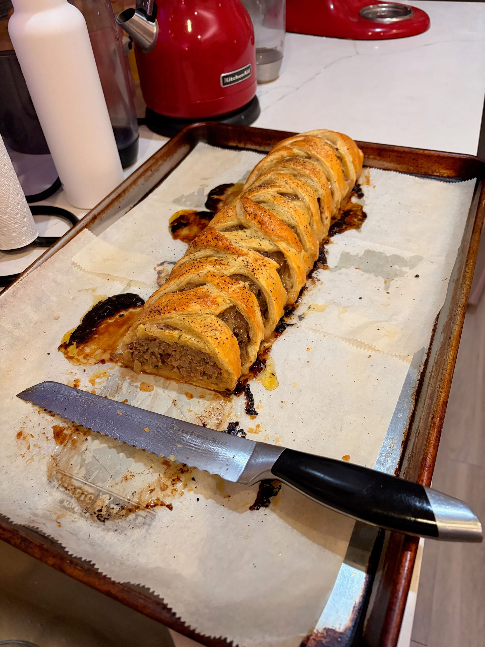 British Bake-Off Inspired Sausage-meat Plait - Dr. Harris