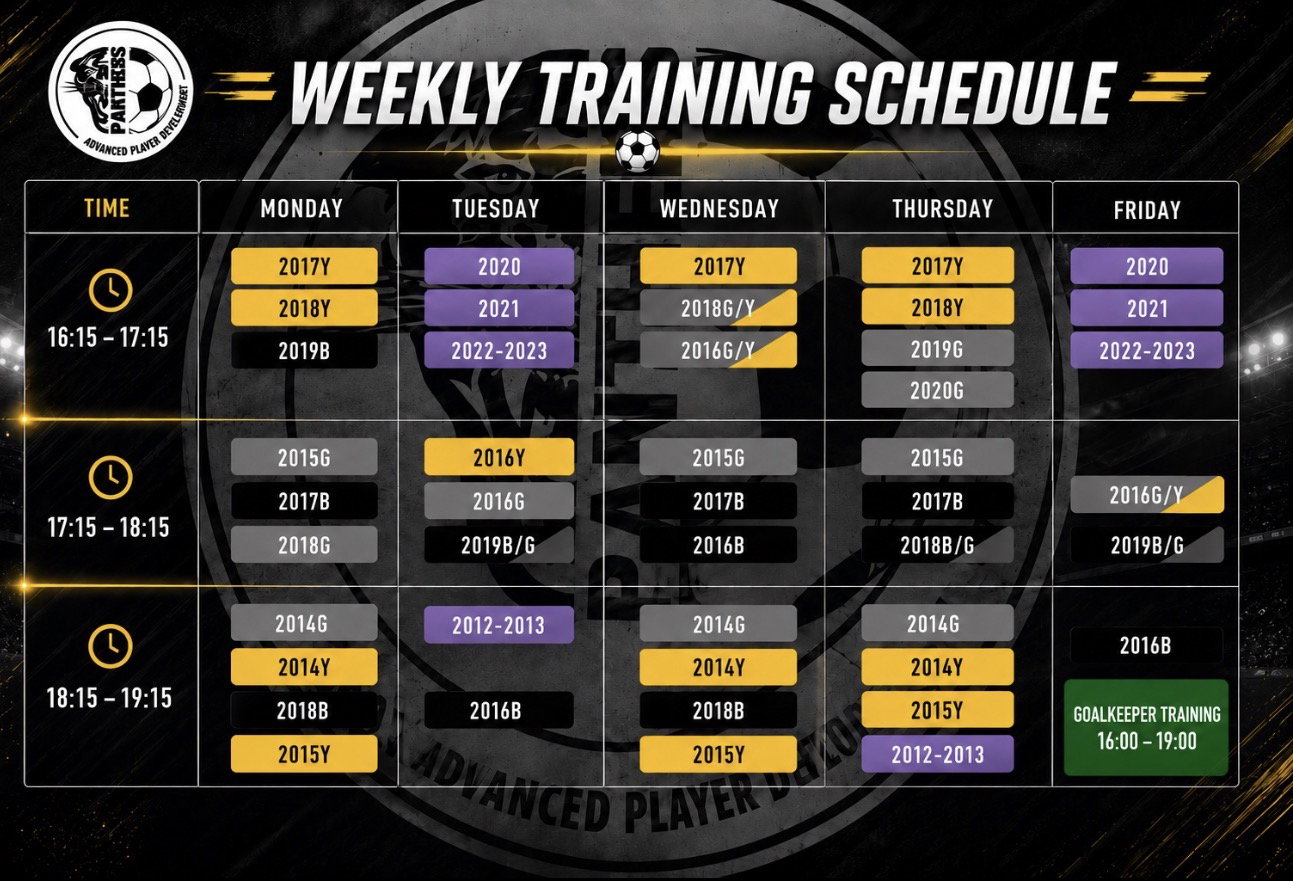 Training Schedule