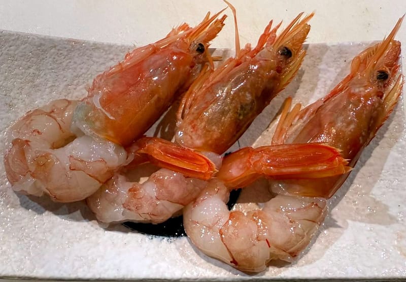 Aka ebi sashimi