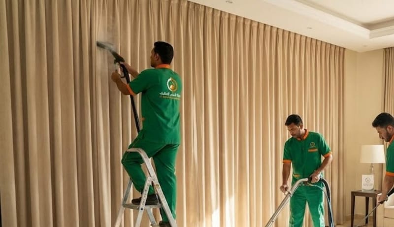 تنظيف الستائر والسجاد