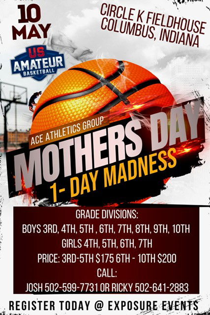 Mother's Day Weekend Hoopin' in Columbus, Indiana (1-Day Event)