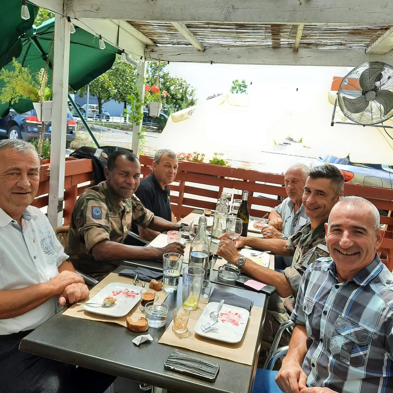 08 juillet 2025 Repas bureau avec le Chef de Corps et l'Osa