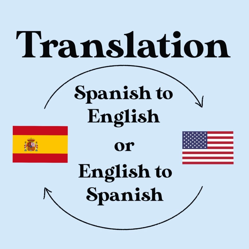 English to Spanish and Spanish to English dictionaries