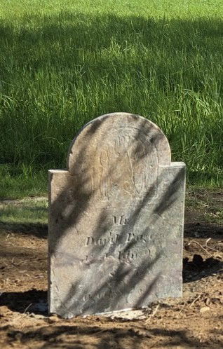 David Page gravestone after restoration 2025