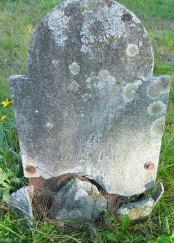 David Page gravestone 2012 before restoration
