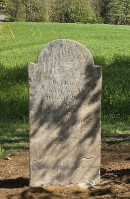 Bethia Page gravestone after restoration 2025