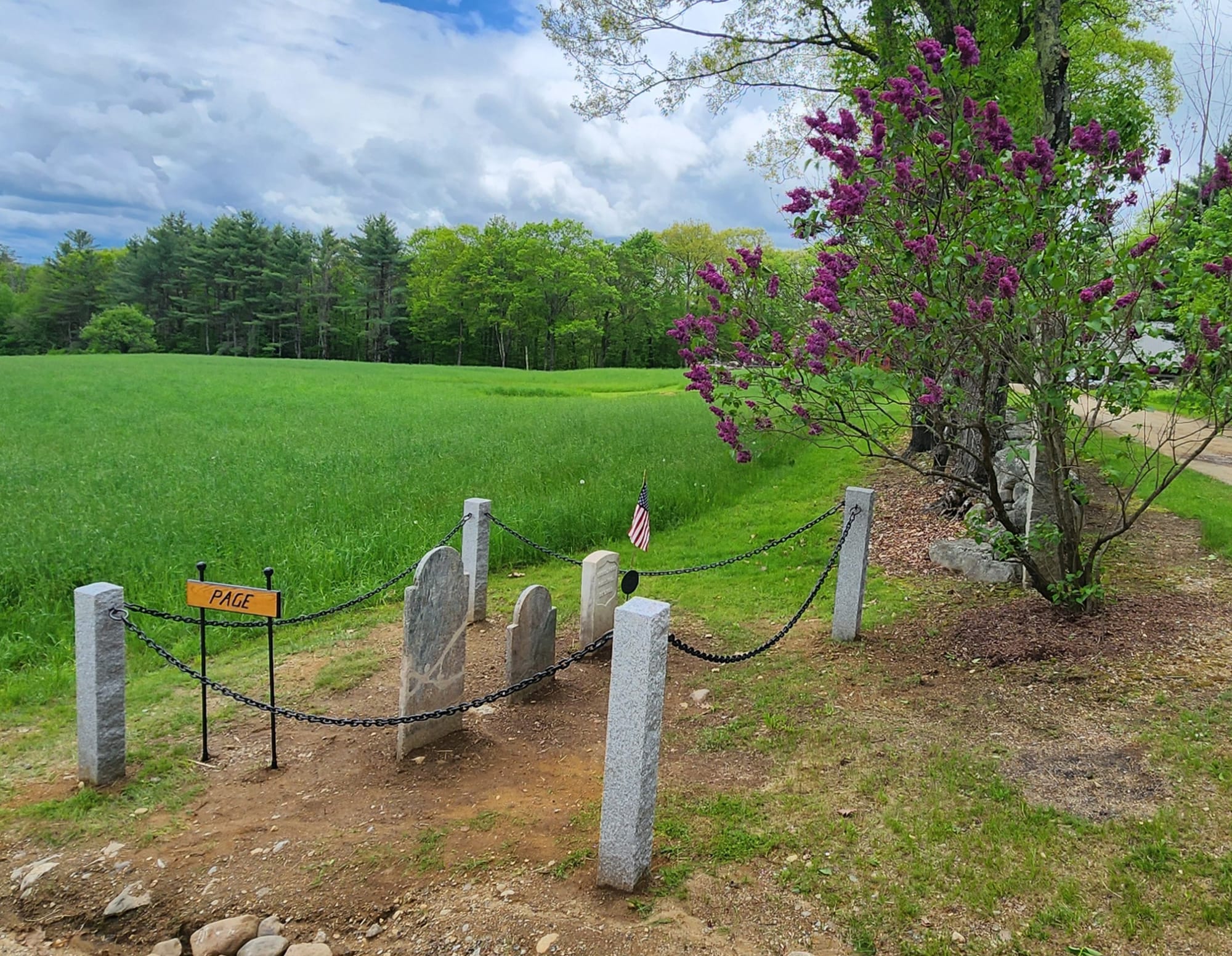 Page Cemetery restoration complete 2025