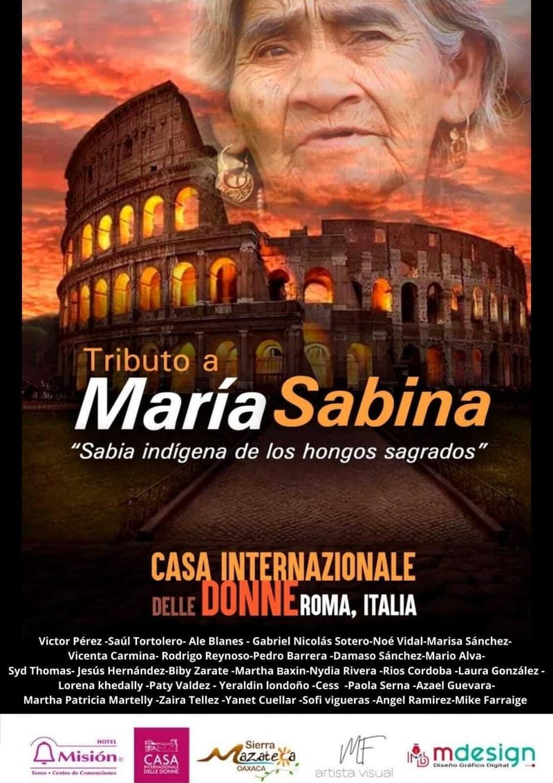 "María Sabina" Roma, Italia