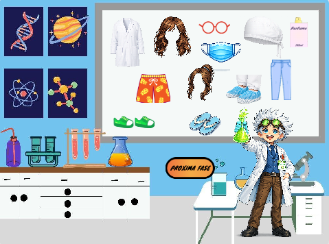 Jogo criado no intuito de conscientizar crianças sobre o papel do pesquisador.