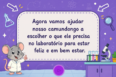 Jogo criado no intuito de conscientizar crianças sobre o papel do pesquisador.