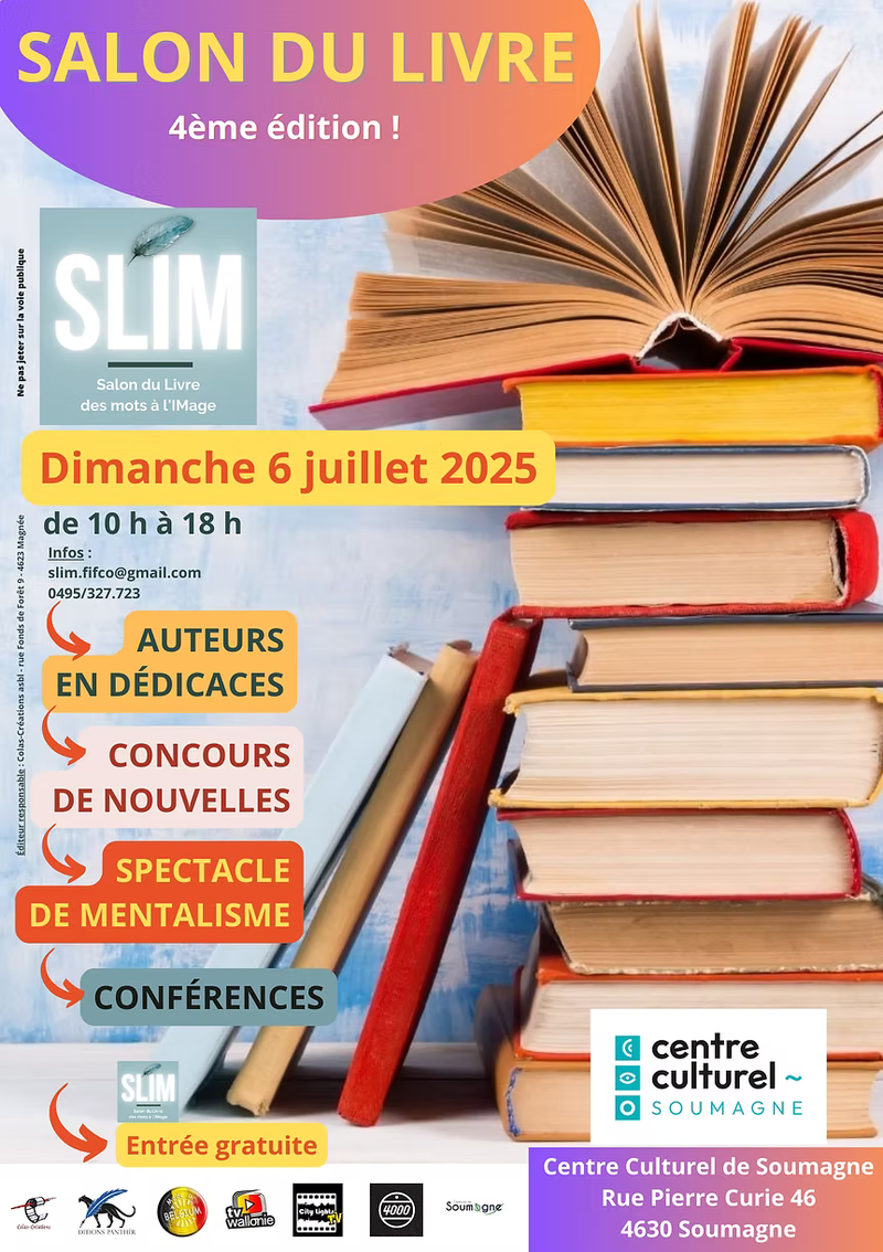 Salon SLIM ce dimanche 6juillet 2025 à Soumagne
