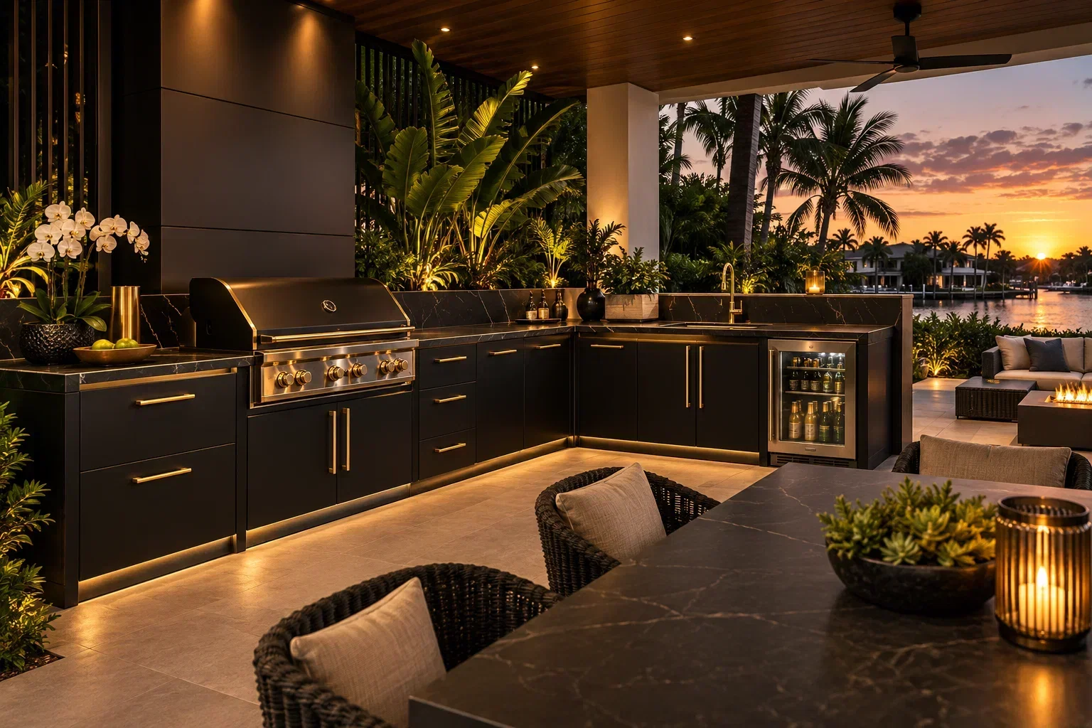 Outdoor aluminum kitchen design inspiration