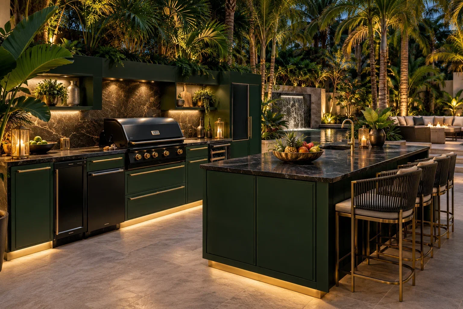 Outdoor aluminum kitchen design inspiration