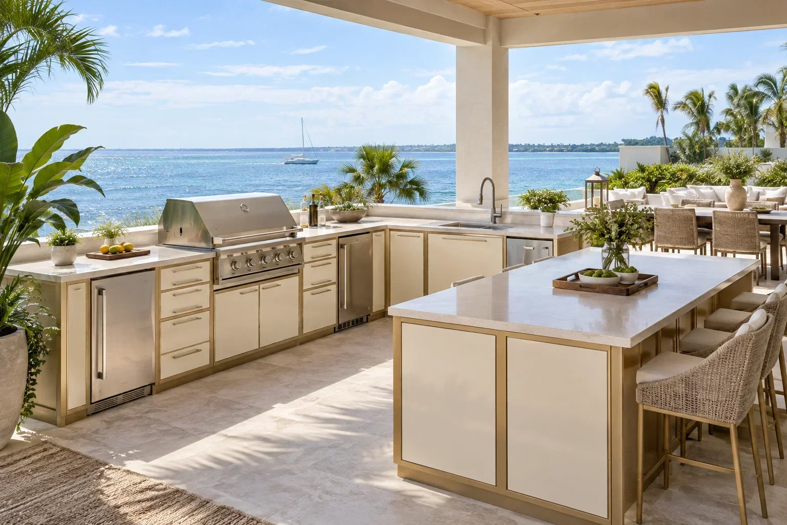 Outdoor aluminum kitchen design inspiration