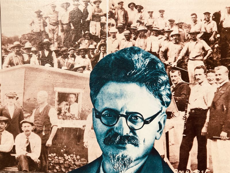 LEFT: Trotsky in Amnerst, NS (2024) 13 cm x 9 cm ~ CENTRE: New Dawn Fades (2024) 9 cm x 6 cm ~ RIGHT: The Nadir (2024) 17 cm x 12 cm