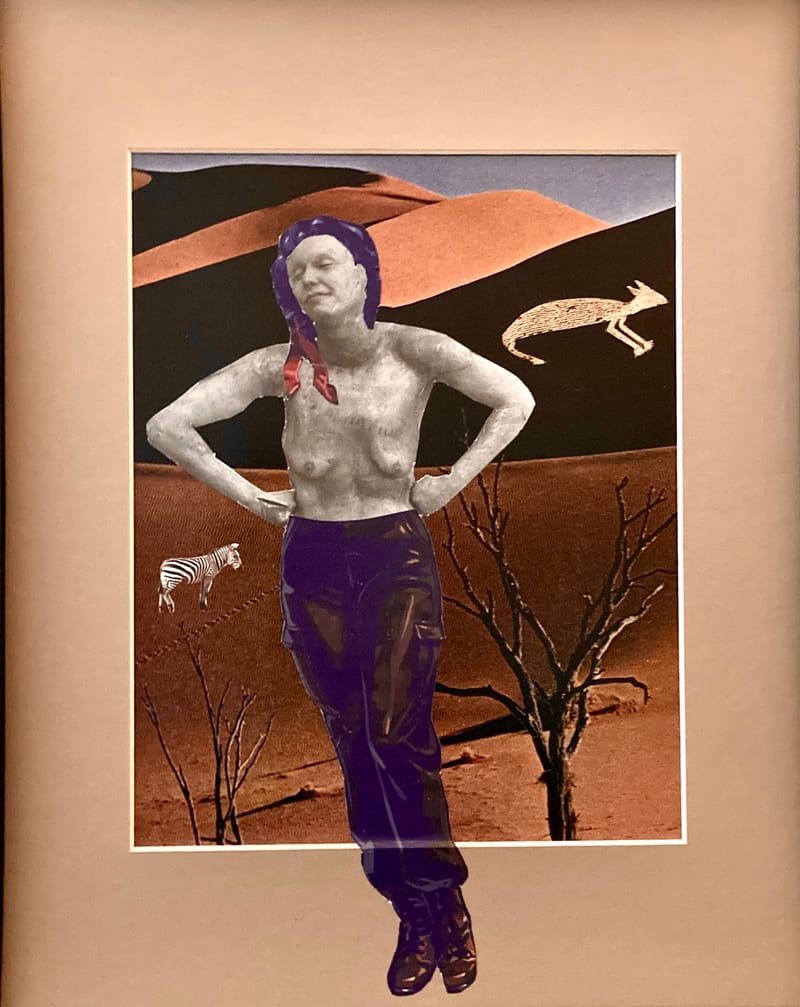 LEFT: The Dark Side of the Moon (2025) 12 cm x 17 cm ~ CENTRE: Smile at the Foot of the Ladder (2025) 12 cm x 8 cm ~ RIGHT: La Misérable (2025) 27 cm x 35 cm