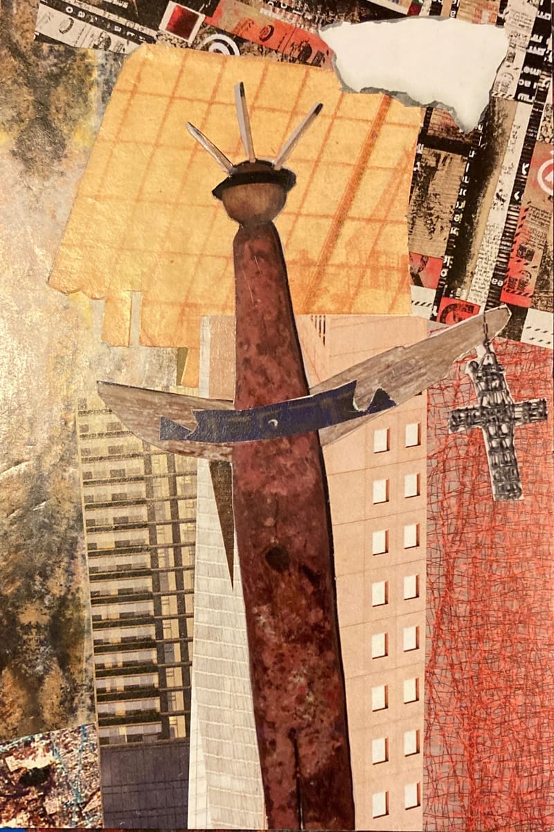 LEFT: An Account To Settle (2026) 10 cm x 15 cm ~ CENTRE: Stepping Out Of Time (2026) 12 cm x 9 cm A ~ RIGHT:nybody Is Everybody (2026) 20 cm x 25 cm