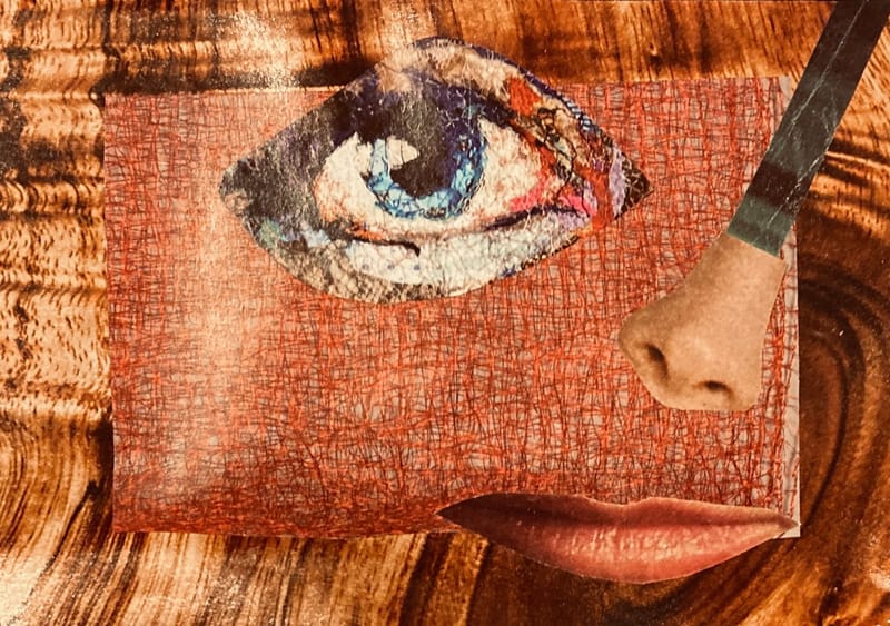 LEFT: An Account To Settle (2026) 10 cm x 15 cm ~ CENTRE: Stepping Out Of Time (2026) 12 cm x 9 cm A ~ RIGHT:nybody Is Everybody (2026) 20 cm x 25 cm