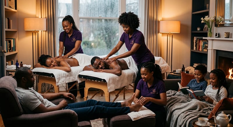 Couples & Family Massage at Home During Rainy Weekends: Relax, Reconnect, and Recharge Together