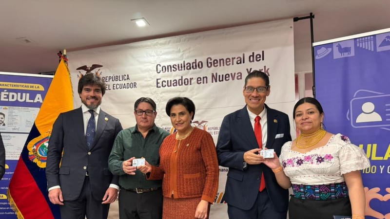 3.901 migrantes ecuatorianos han obtenido su cédula de identidad gracias al punto de impresión en Nueva York